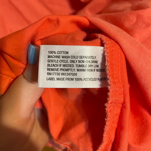 Ava & Viv coral blouse with balloon sleeves - Picture 4 of 4